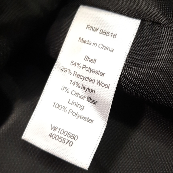 Coldwater creek silver shimmer recycled wool jacke - Picture 13 of 13